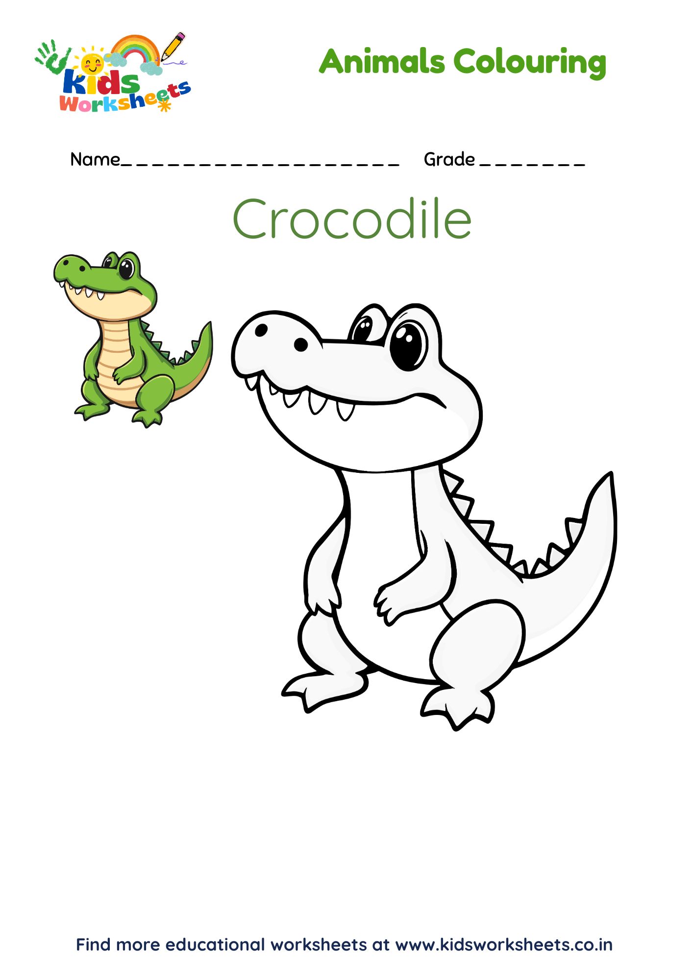 Animal Coloring - Crocodile preview