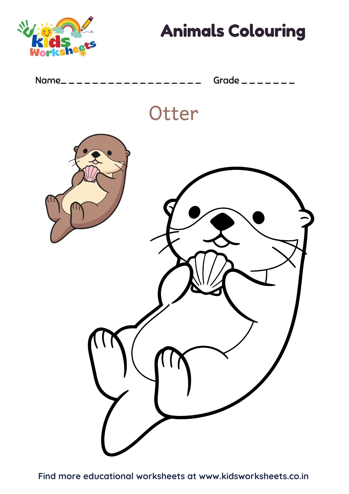 Animal Coloring - Otter preview