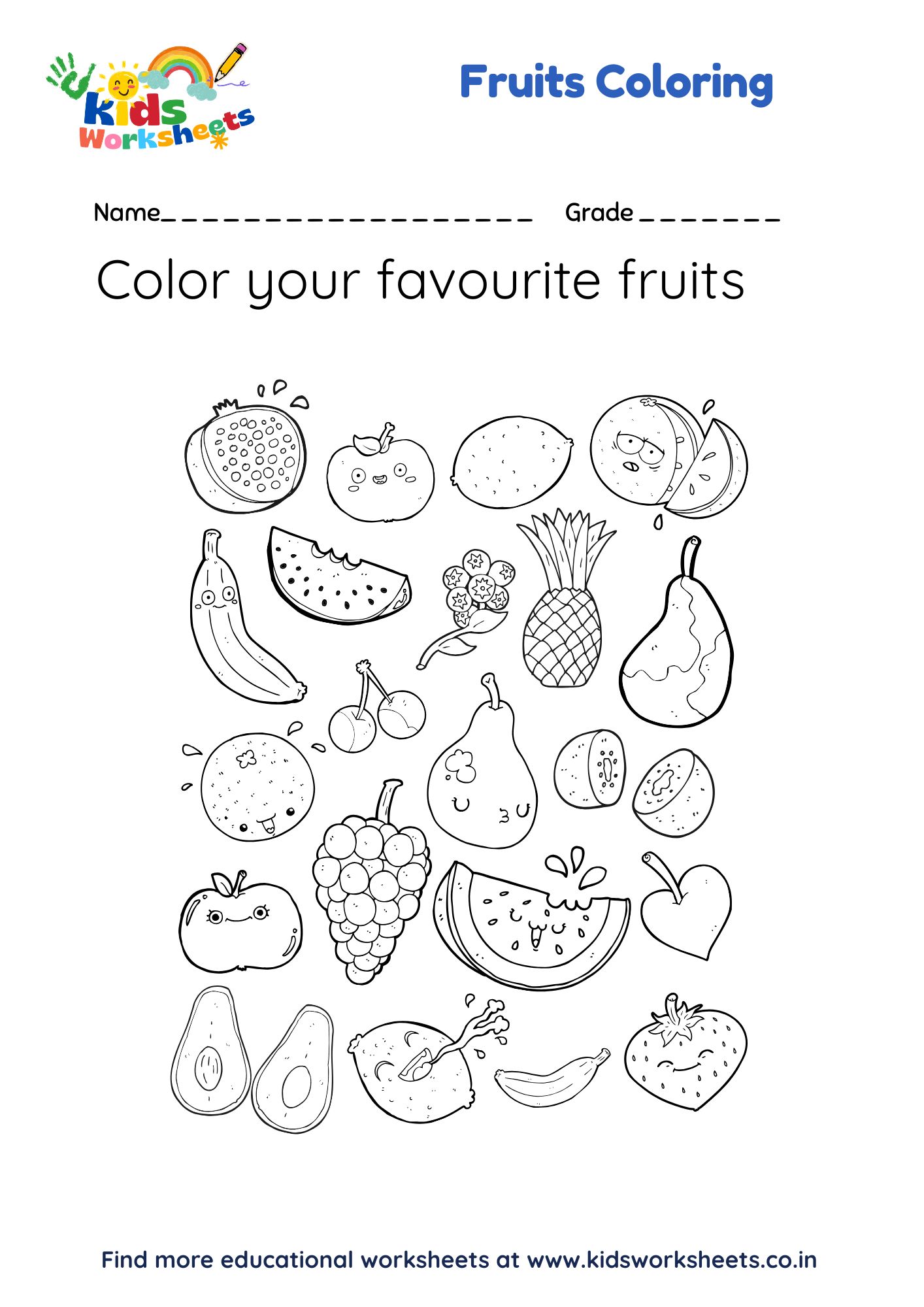 Fruit Coloring 1 preview