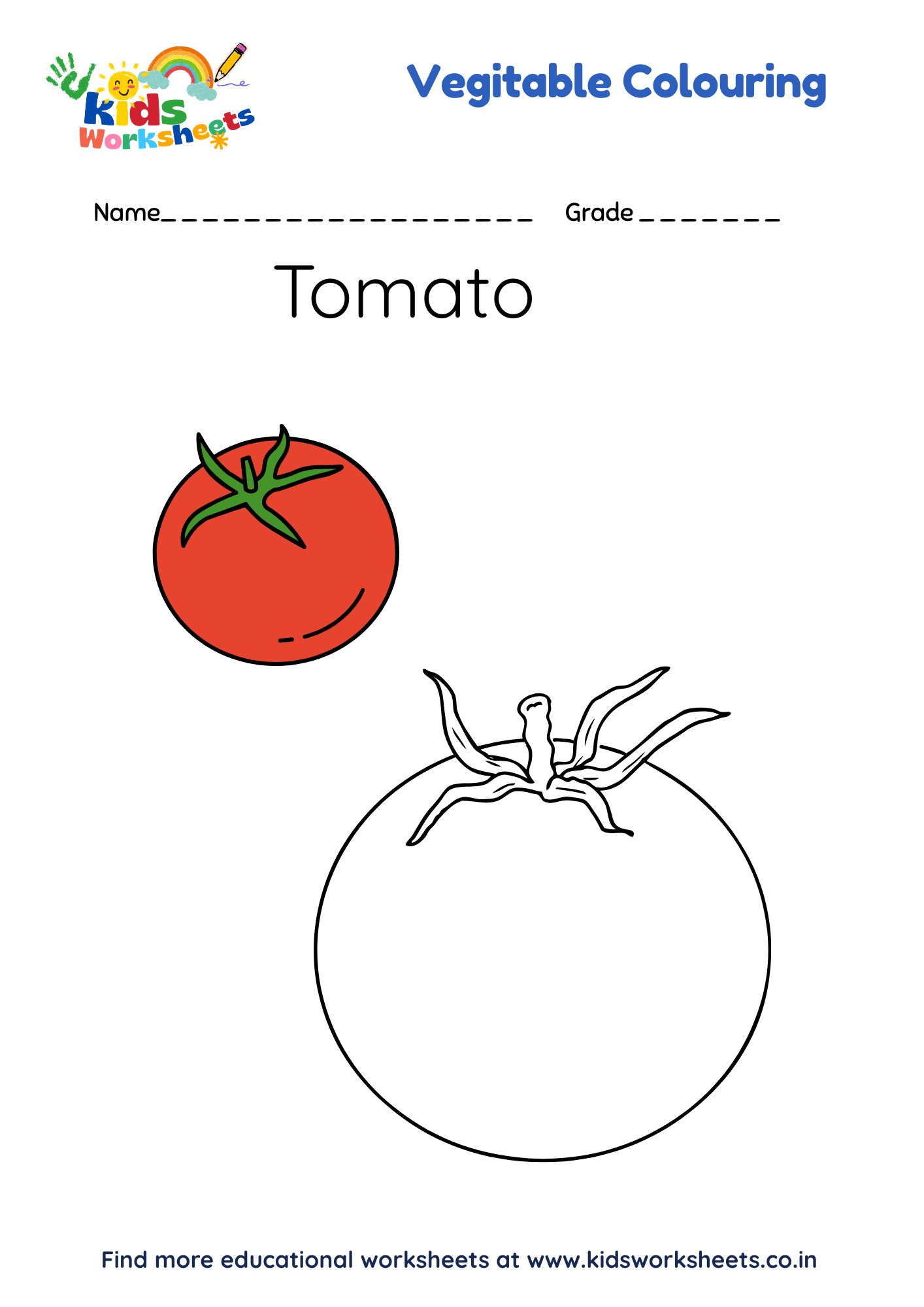Vegetable Coloring 1 preview