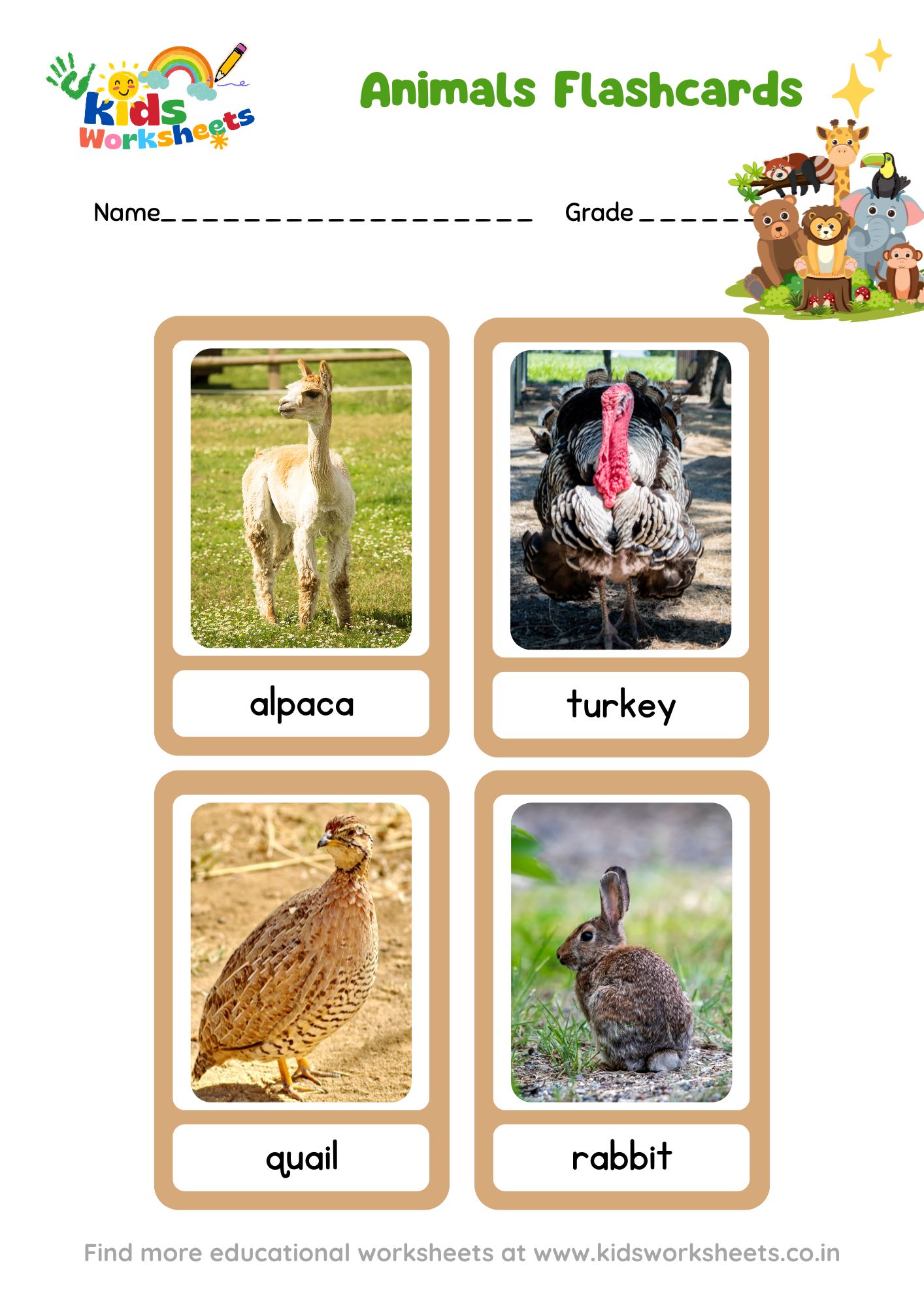Animal Flashcards 4 preview