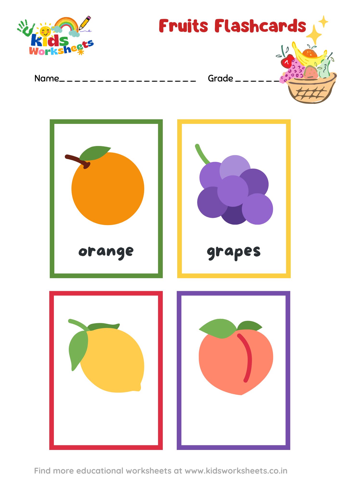 Fruit Flashcards 2 preview
