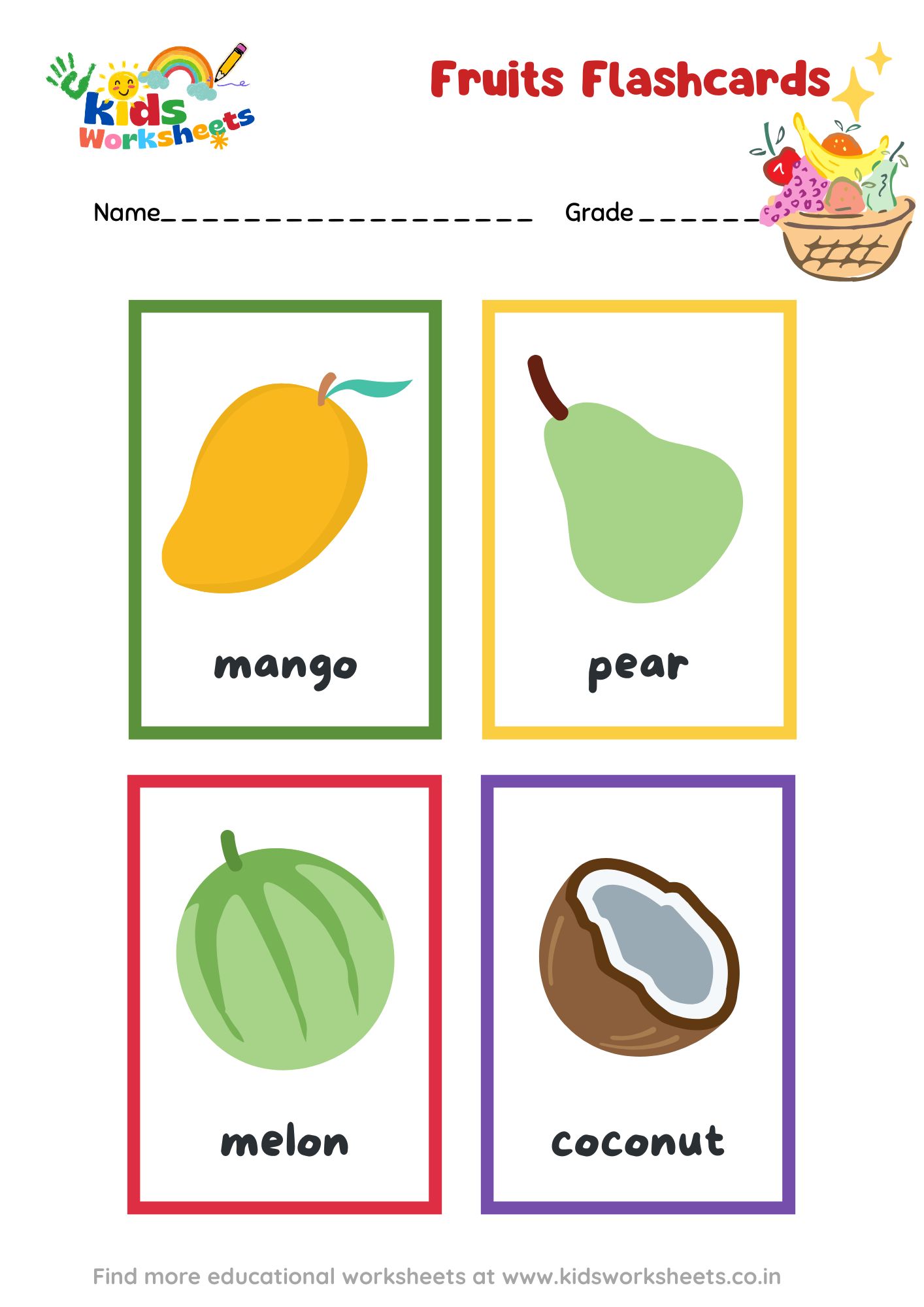 Fruit Flashcards 4 preview