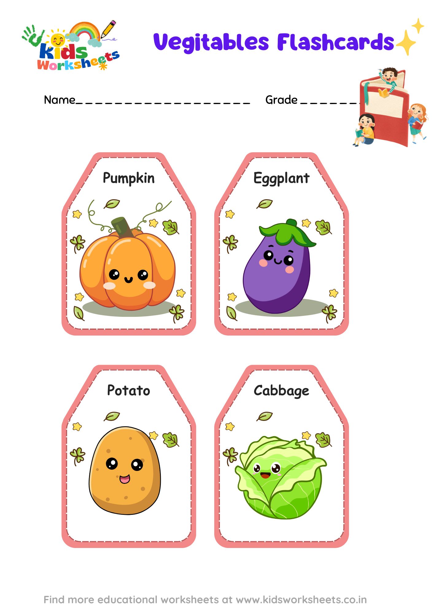 Vegetable Flashcards 1 preview
