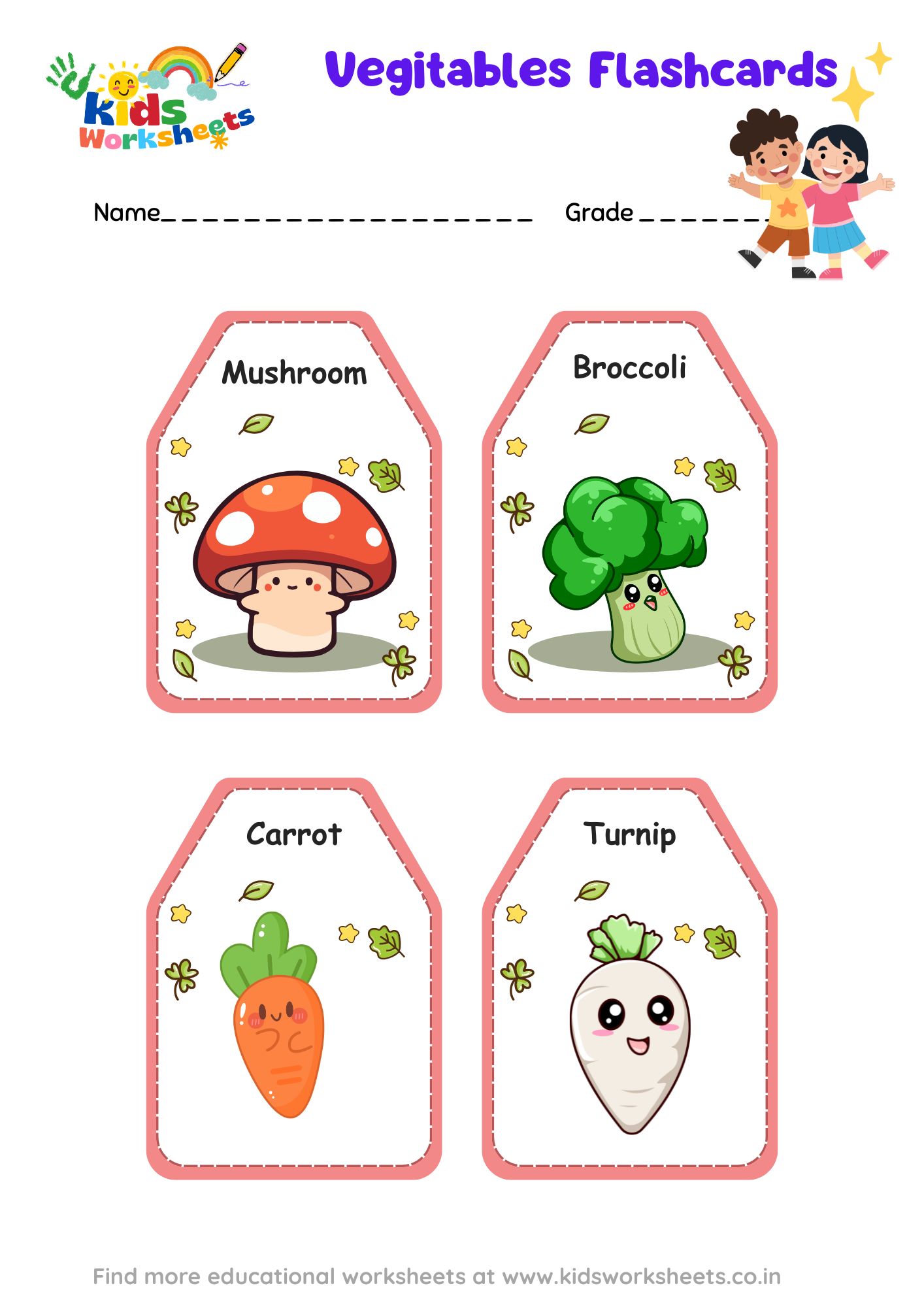 Vegetable Flashcards 2 preview