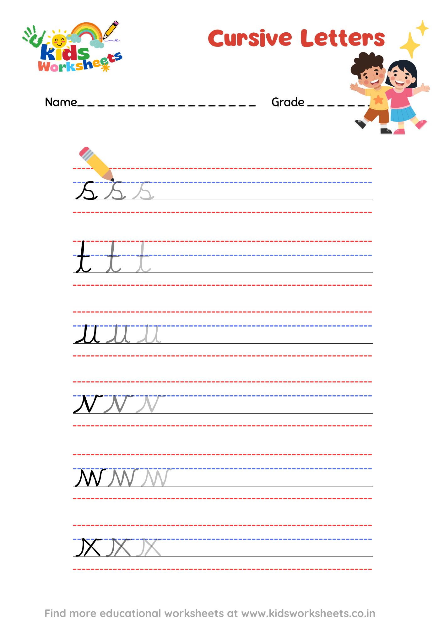 Cursive Letters 4 preview