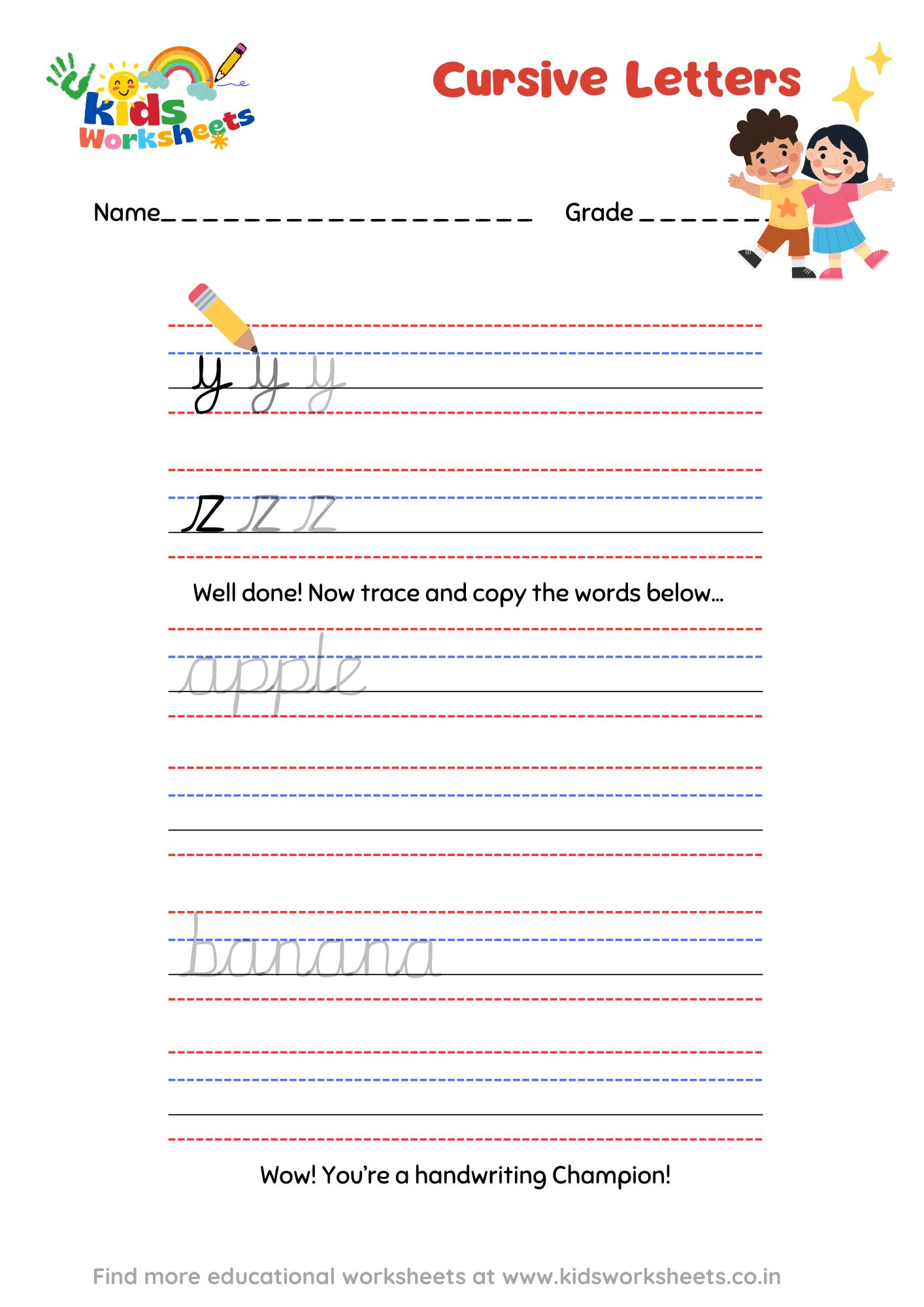 Cursive Letters 5 preview