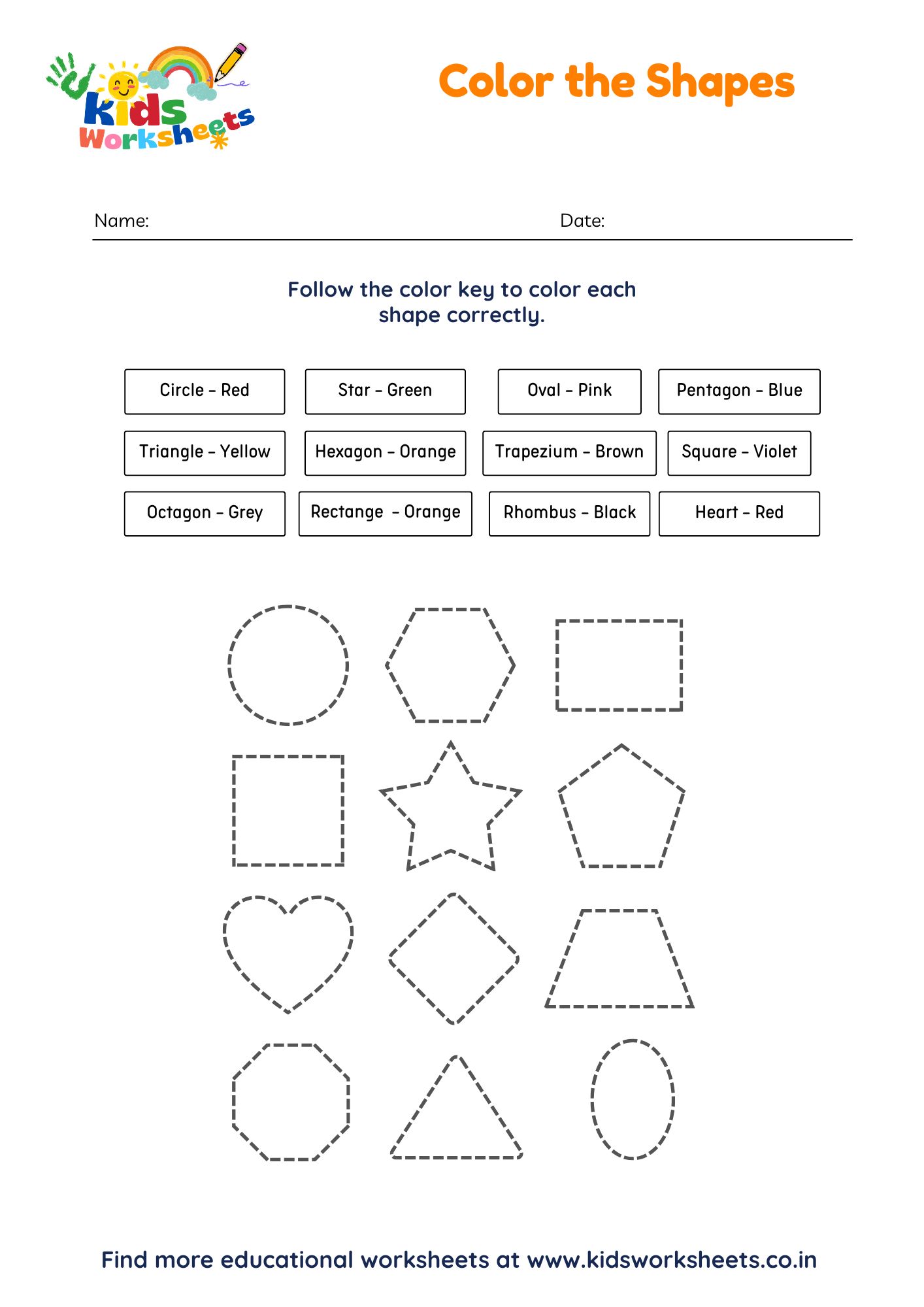 Color the Shapes preview